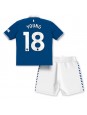 Otroški Nogometna dresi replika Everton Ashley Young #18 Domači 2023-24 Kratek rokav (+ hlače)